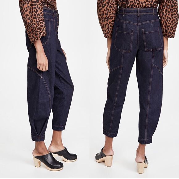 Ulla Johnson Keaton Jeans - Raw Denim Size 0 - Picture 7 of 12